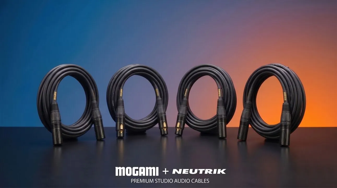 Cabos Mogami Gold com conectores Neutrik XLR