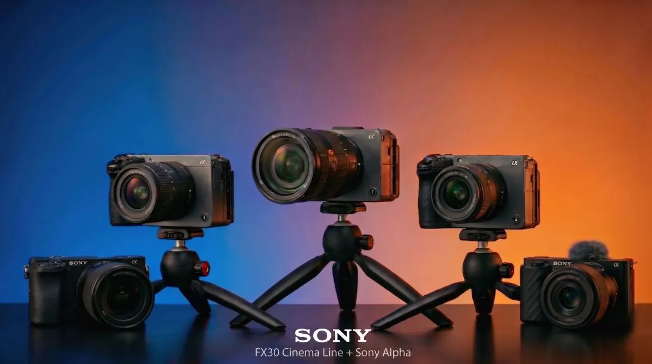 Câmeras Sony FX30 da linha Cinema Line